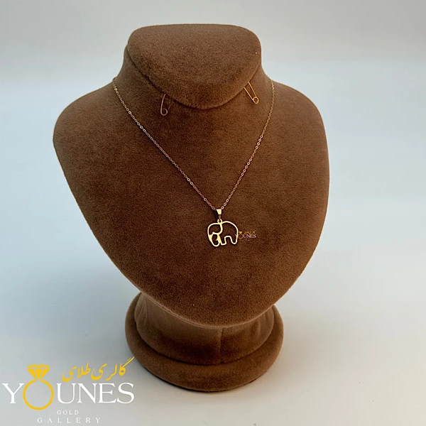 آویز فیل طلا لیزری